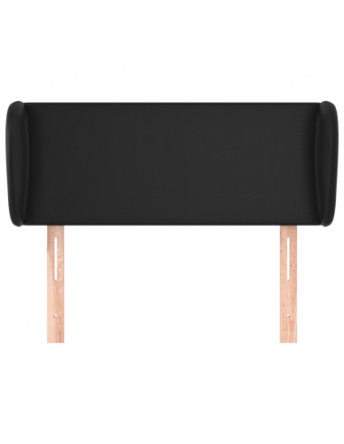 Testiera ad Orecchio Nera 93x23x78/88 cm in Similpelle