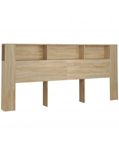 Testiera con Scomparti Rovere Sonoma 220x18,5x104,5 cm 2