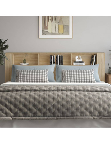 Testiera con Scomparti Rovere Sonoma 220x18,5x104,5 cm