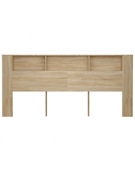 Testiera con Scomparti Rovere Sonoma 220x18,5x104,5 cm