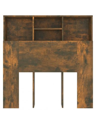 Testiera con Contenitore Rovere Fumo 100x19x103,5 cm