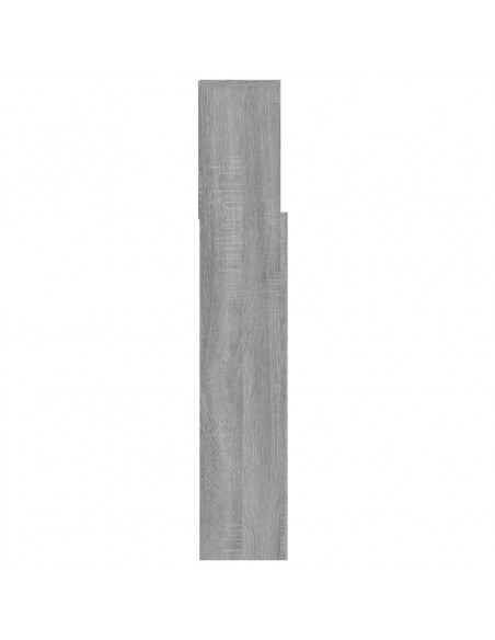 Testiera con Contenitore Grigio Sonoma 100x19x103,5 cm