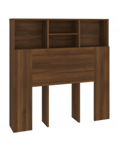 Testiera con Contenitore Rovere Marrone 100x19x103,5 cm 2