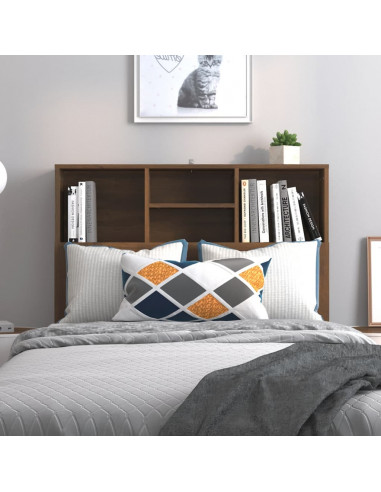 Testiera con Contenitore Rovere Marrone 100x19x103,5 cm