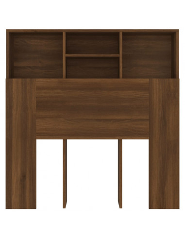 Testiera con Contenitore Rovere Marrone 100x19x103,5 cm