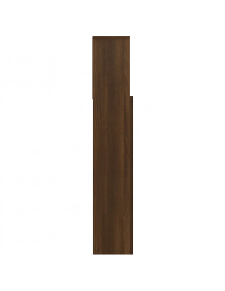 Testiera con Contenitore Rovere Marrone 100x19x103,5 cm