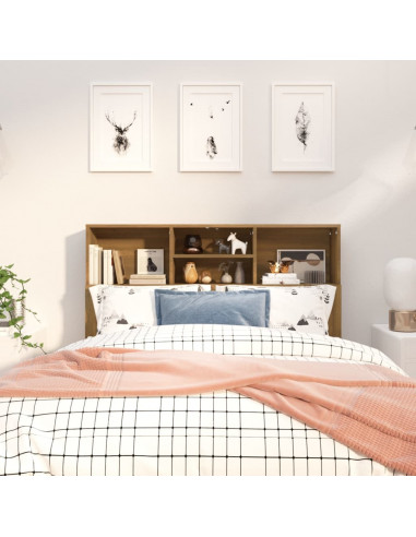 Testiera con Scomparti Rovere Marrone 120x19x103,5 cm