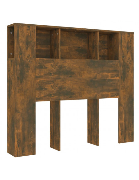 Testiera con Scomparti Rovere Fumo 120x18,5x102,5 cm