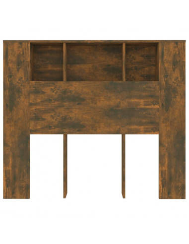 Testiera con Scomparti Rovere Fumo 120x18,5x102,5 cm