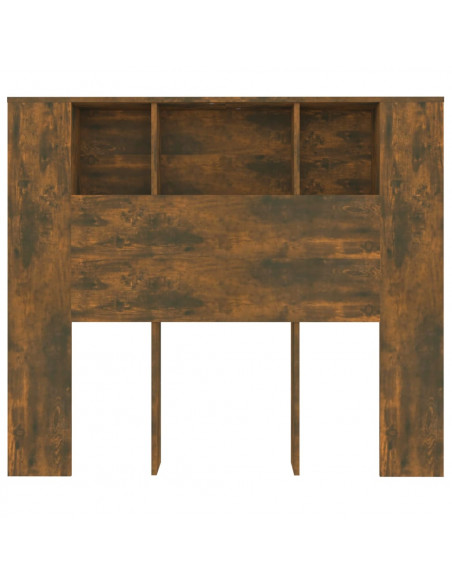 Testiera con Scomparti Rovere Fumo 120x18,5x102,5 cm