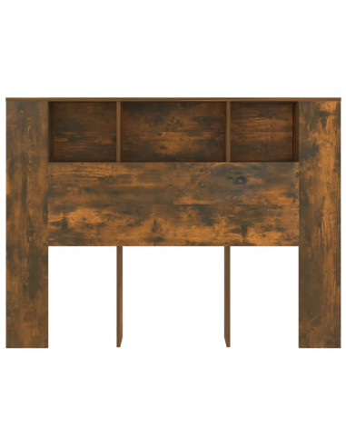 Testiera con Scomparti Rovere Fumo 140x18,5x104,5 cm