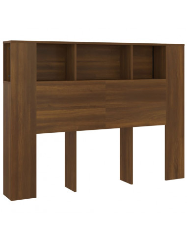 Testiera con Scomparti Rovere Marrone 140x18,5x104,5 cm