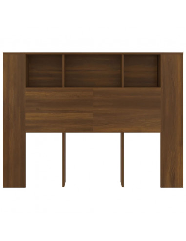 Testiera con Scomparti Rovere Marrone 140x18,5x104,5 cm