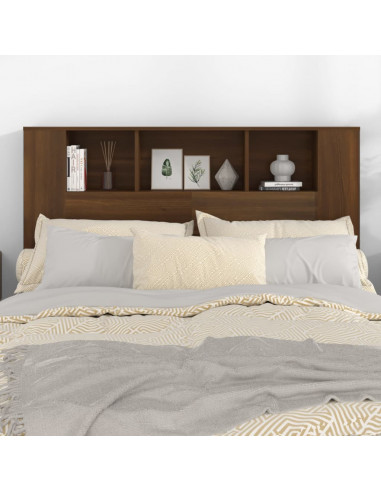Testiera con Scomparti Rovere Marrone 140x18,5x104,5 cm