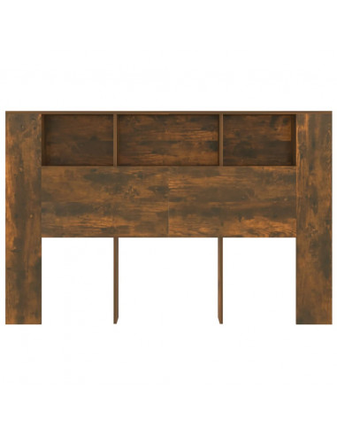 Testiera con Scomparti Rovere Fumo 160x18,5x104,5 cm