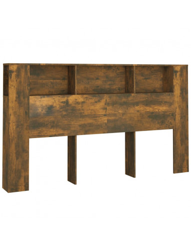 Testiera con Scomparti Rovere Fumo 180x18,5x104,5 cm