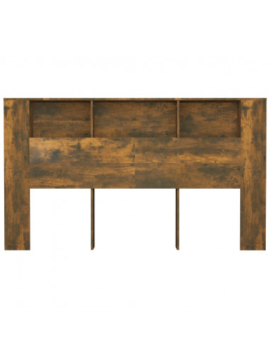 Testiera con Scomparti Rovere Fumo 180x18,5x104,5 cm