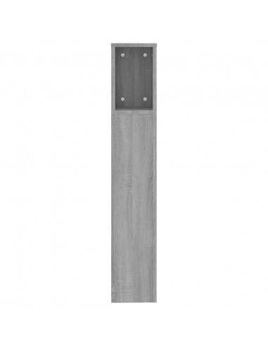 Testiera con Contenitore Grigio Sonoma 200x18,5x104,5 cm