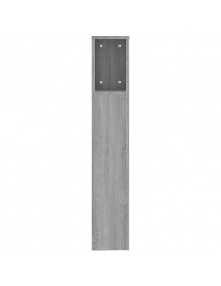 Testiera con Contenitore Grigio Sonoma 200x18,5x104,5 cm