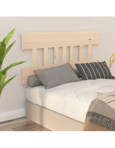 Testiera per Letto 163,5x3x81 cm in Legno Massello di Pino
