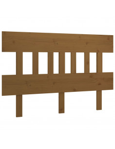 Testiera per Letto Miele 183,5x3x81cm in Legno Massello di Pino 2