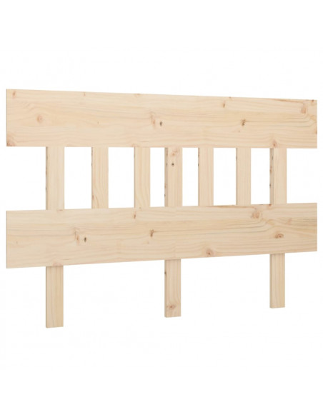 Testiera per Letto 203,5x3x81 cm in Legno Massello di Pino