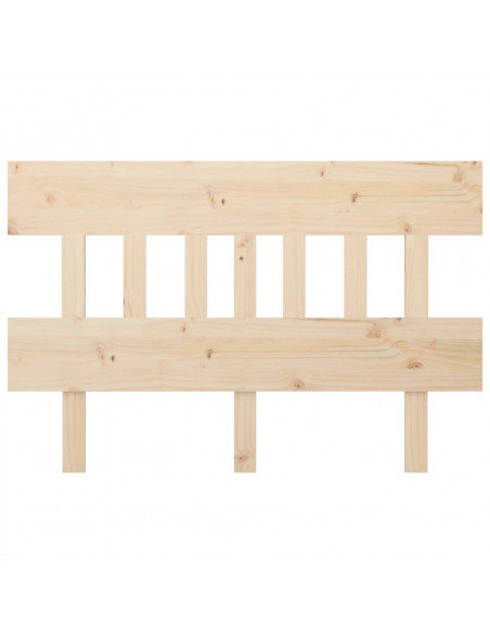 Testiera per Letto 203,5x3x81 cm in Legno Massello di Pino
