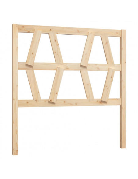 Testiera per Letto 96x4x100 cm in Legno Massello di Pino