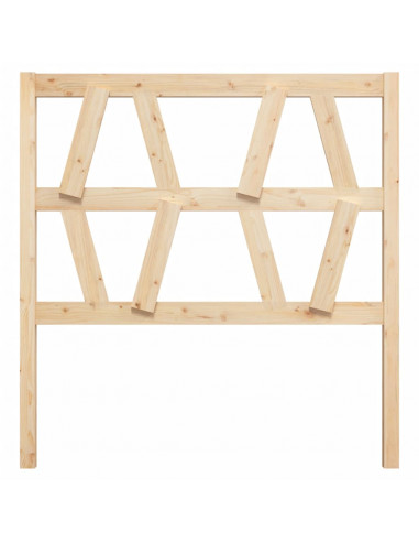 Testiera per Letto 96x4x100 cm in Legno Massello di Pino