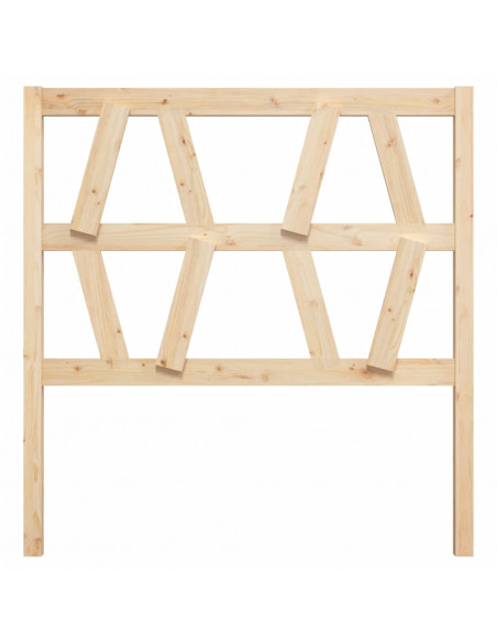 Testiera per Letto 96x4x100 cm in Legno Massello di Pino