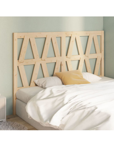 Testiera per Letto 126x4x100 cm in Legno Massello di Pino