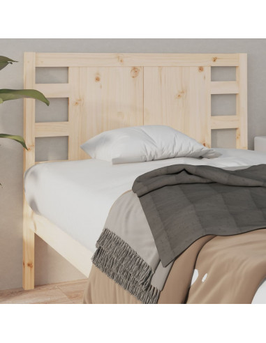 Testiera per Letto 81x4x100 cm in Legno Massello di Pino