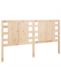 Testiera per Letto 126x4x100 cm in Legno Massello di Pino 2