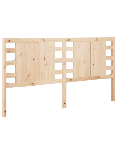 Testiera per Letto 126x4x100 cm in Legno Massello di Pino