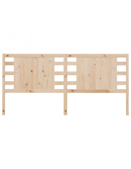 Testiera per Letto 126x4x100 cm in Legno Massello di Pino