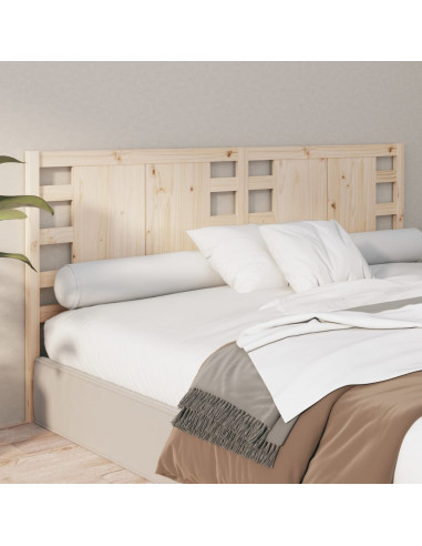 Testiera per Letto 126x4x100 cm in Legno Massello di Pino