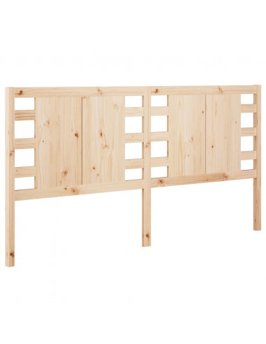 Testiera per Letto 206x4x100 cm in Legno Massello di Pino