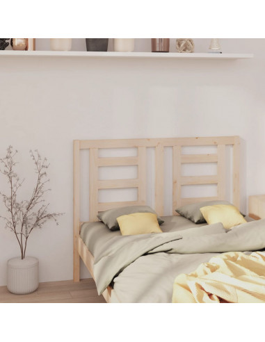 Testiera per Letto 156x4x100 cm in Legno Massello di Pino