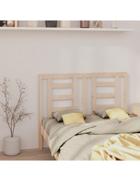 Testiera per Letto 156x4x100 cm in Legno Massello di Pino