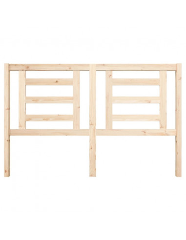 Testiera per Letto 156x4x100 cm in Legno Massello di Pino