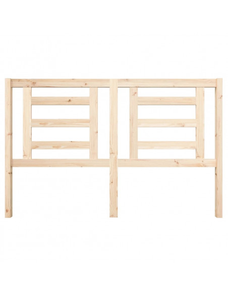 Testiera per Letto 156x4x100 cm in Legno Massello di Pino