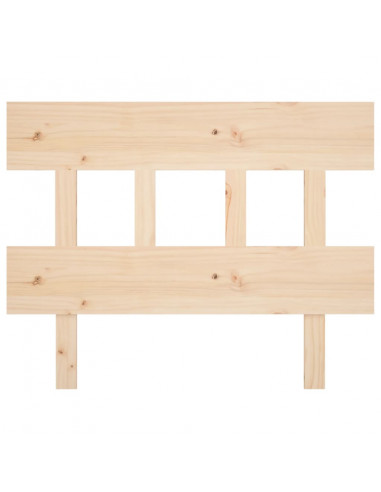 Testiera per Letto 93,5x3x81 cm in Legno Massello di Pino