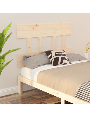 Testiera per Letto 93,5x3x81 cm in Legno Massello di Pino
