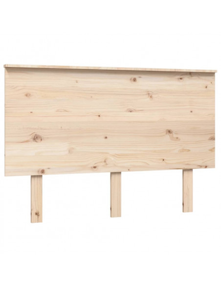 Testiera per Letto 124x6x82,5 cm in Legno Massello di Pino