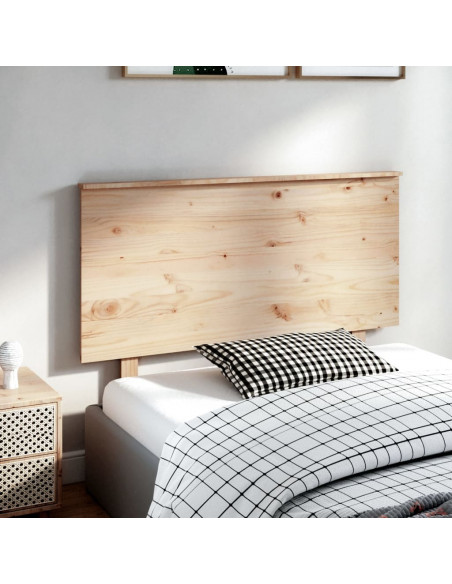 Testiera per Letto 124x6x82,5 cm in Legno Massello di Pino