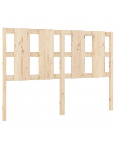 Testiera per Letto 140,5x4x100 cm in Legno Massello di Pino 2