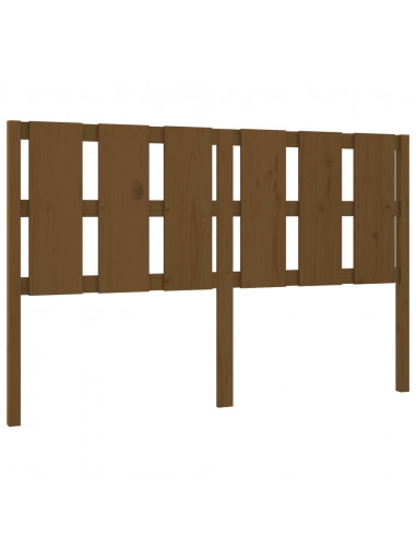 Testiera per Letto Miele 155,5x4x100 cm Legno Massello di Pino