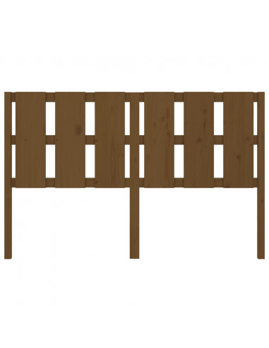 Testiera per Letto Miele 155,5x4x100 cm Legno Massello di Pino