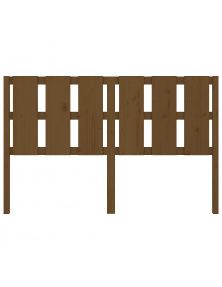 Testiera per Letto Miele 155,5x4x100 cm Legno Massello di Pino