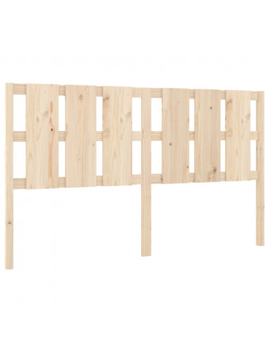 Testiera Letto 165,5x4x100 cm in Legno Massello di Pino